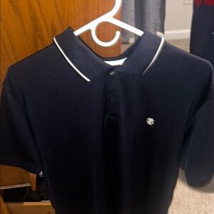 Izod Dark Blue Polo Shirt with White Trim